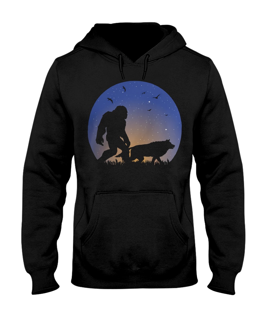 Bigfoot-Wolf Hooded Sweatshirt