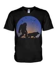Bigfoot-Wolf V-Neck T-Shirt thumbnail