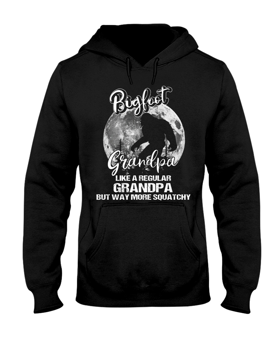Mens Bigfoot Grandpa Hooded Sweatshirt