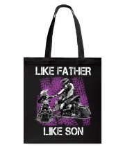 Like father like son snowmobile Tote Bag thumbnail