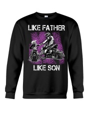 Like father like son snowmobile Crewneck Sweatshirt thumbnail