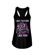 Like father like son snowmobile Ladies Flowy Tank thumbnail