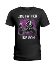 Like father like son snowmobile Ladies T-Shirt thumbnail