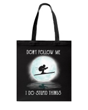 Skiing under the moon Tote Bag thumbnail