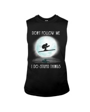Skiing under the moon Sleeveless Tee thumbnail