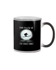 Skiing under the moon Color Changing Mug thumbnail