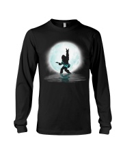 Bigfoot guitar rock and roll under the moon Long Sleeve Tee thumbnail