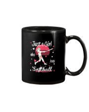 Just a girl who loves softball Mug thumbnail