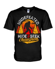 Bigfoot Hide and Seek Champion V-Neck T-Shirt thumbnail