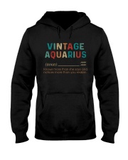 Vintage Aquarius Hooded Sweatshirt front