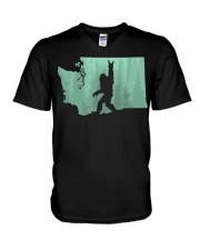 Bigfoot Rock n Roll - Washington V-Neck T-Shirt thumbnail