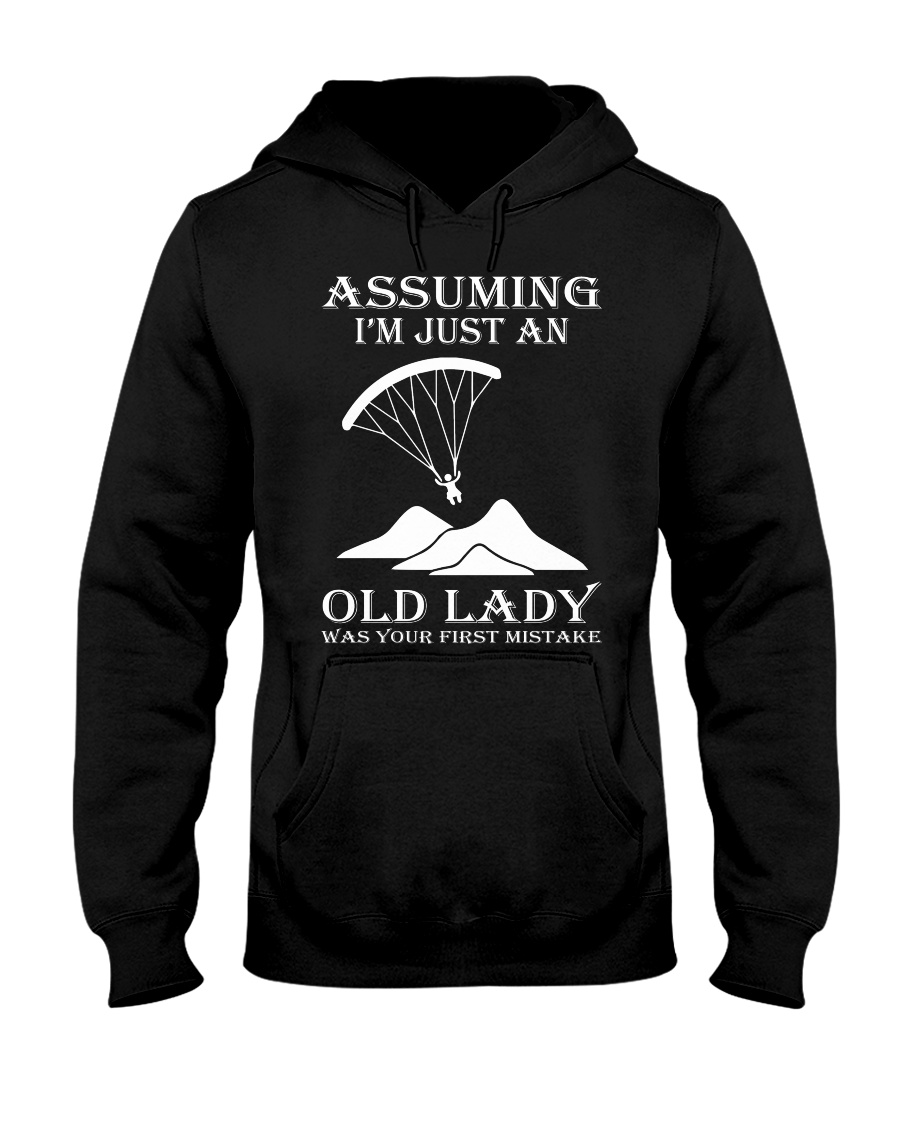 paragliding assuming Hooded Sweatshirt