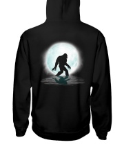 Funny bigfoot hand gesture - two side Hooded Sweatshirt back