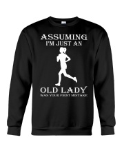 jogging assuming Crewneck Sweatshirt thumbnail