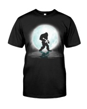 Bigfoot Gun under the moon Classic T-Shirt thumbnail