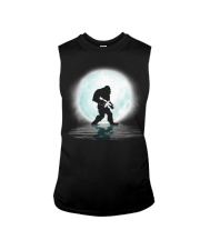Bigfoot Gun under the moon Sleeveless Tee thumbnail