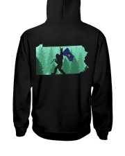 Pennsylvania - Bigfoot Flag 2 sides Hooded Sweatshirt back