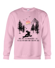 Snowboard And into the mountains I go 9997 Crewneck Sweatshirt thumbnail
