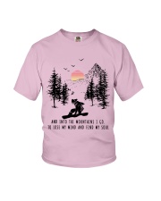 Snowboard And into the mountains I go 9997 Youth T-Shirt thumbnail