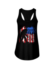 Dude I'm Right Here USA Flag Ladies Flowy Tank thumbnail
