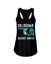 Oklahoma Bigfoot Hunter Flag Ladies Flowy Tank thumbnail