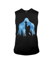 Bigfoot middle finger in the forest ver blue moon Sleeveless Tee thumbnail