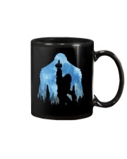 Bigfoot middle finger in the forest ver blue moon Mug thumbnail