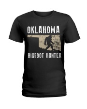 Oklahoma Bigfoot Hunter Ladies T-Shirt thumbnail