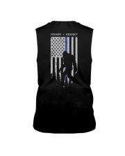 Bigfoot Thin Blue Line USA Flag Backside Sleeveless Tee thumbnail