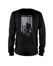Bigfoot Thin Blue Line USA Flag Backside Long Sleeve Tee thumbnail