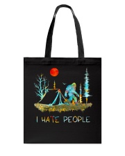I hate people bigfoot Tote Bag thumbnail