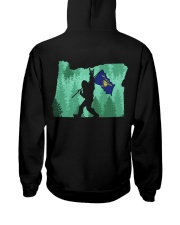 Oregon - Bigfoot Flag 2 sides Hooded Sweatshirt back