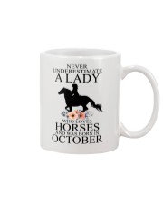 A lady who loves horses and was born in october Mug thumbnail