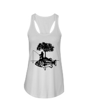 Bigfoot and fish - Year end sale Ladies Flowy Tank thumbnail