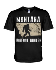 Montana Bigfoot Hunter V-Neck T-Shirt thumbnail