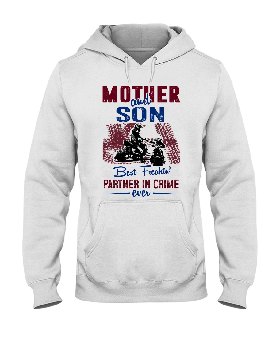 Mom and son best freaking partner in crime ever Hooded Sweatshirt