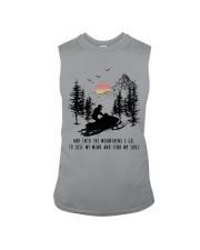 Snowmobile And into the mountains I go 9997 Sleeveless Tee thumbnail