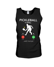 PICKLEBALL is calling Unisex Tank thumbnail