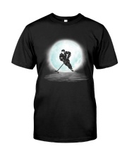 Playing hockey under the moon Classic T-Shirt thumbnail