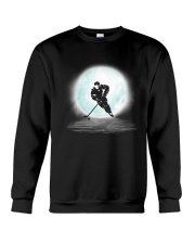 Playing hockey under the moon Crewneck Sweatshirt thumbnail