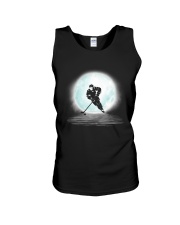 Playing hockey under the moon Unisex Tank thumbnail