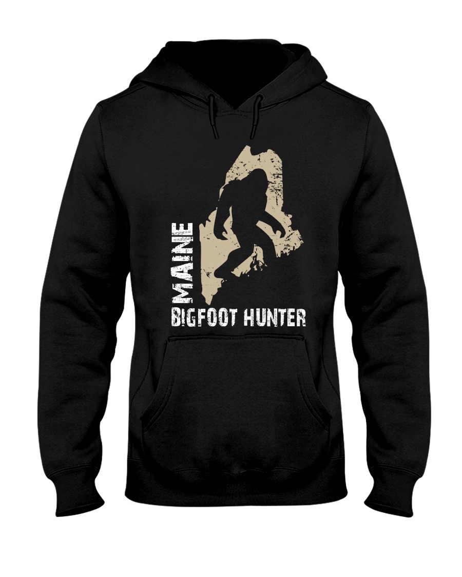 Maine Bigfoot Hunter Hooded Sweatshirt