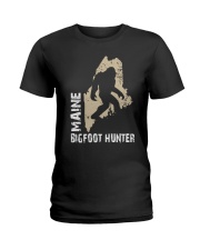 Maine Bigfoot Hunter Ladies T-Shirt thumbnail
