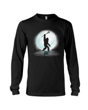Bigfoot lacrosse under the moon Long Sleeve Tee thumbnail