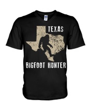 Texas Bigfoot Hunter V-Neck T-Shirt thumbnail