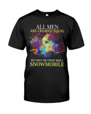 Snowmobile - All men are created equal Classic T-Shirt thumbnail