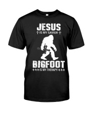 Jesus is my savior - Bigfoot is my therapy Classic T-Shirt thumbnail