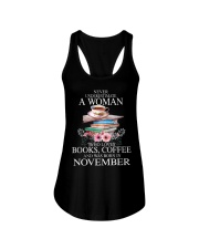 books never underestimate November Ladies Flowy Tank thumbnail