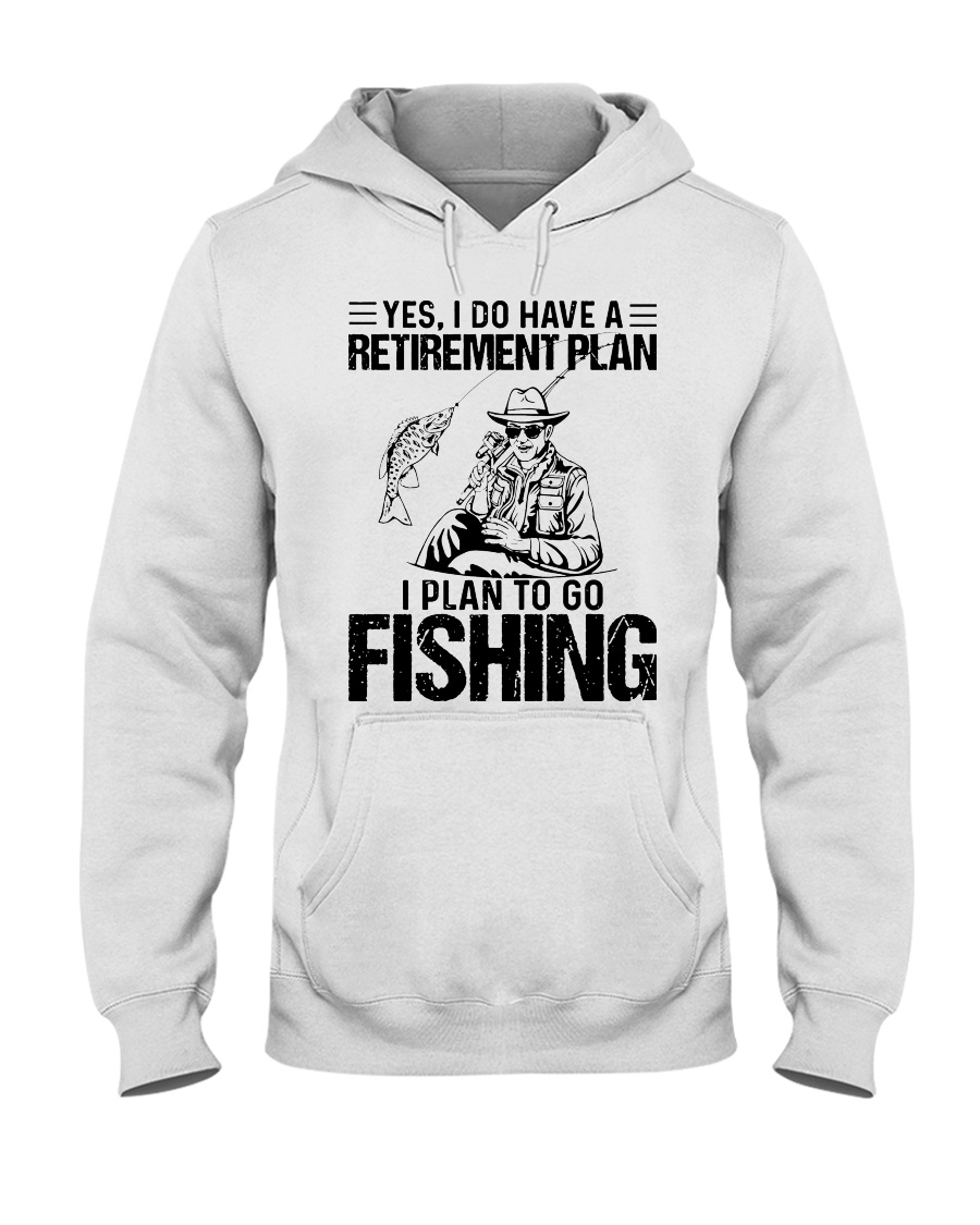 fishing retirement plan 0029 Hooded Sweatshirt