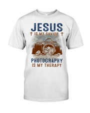 Jesus is my savior Photography is my therapy Classic T-Shirt front
